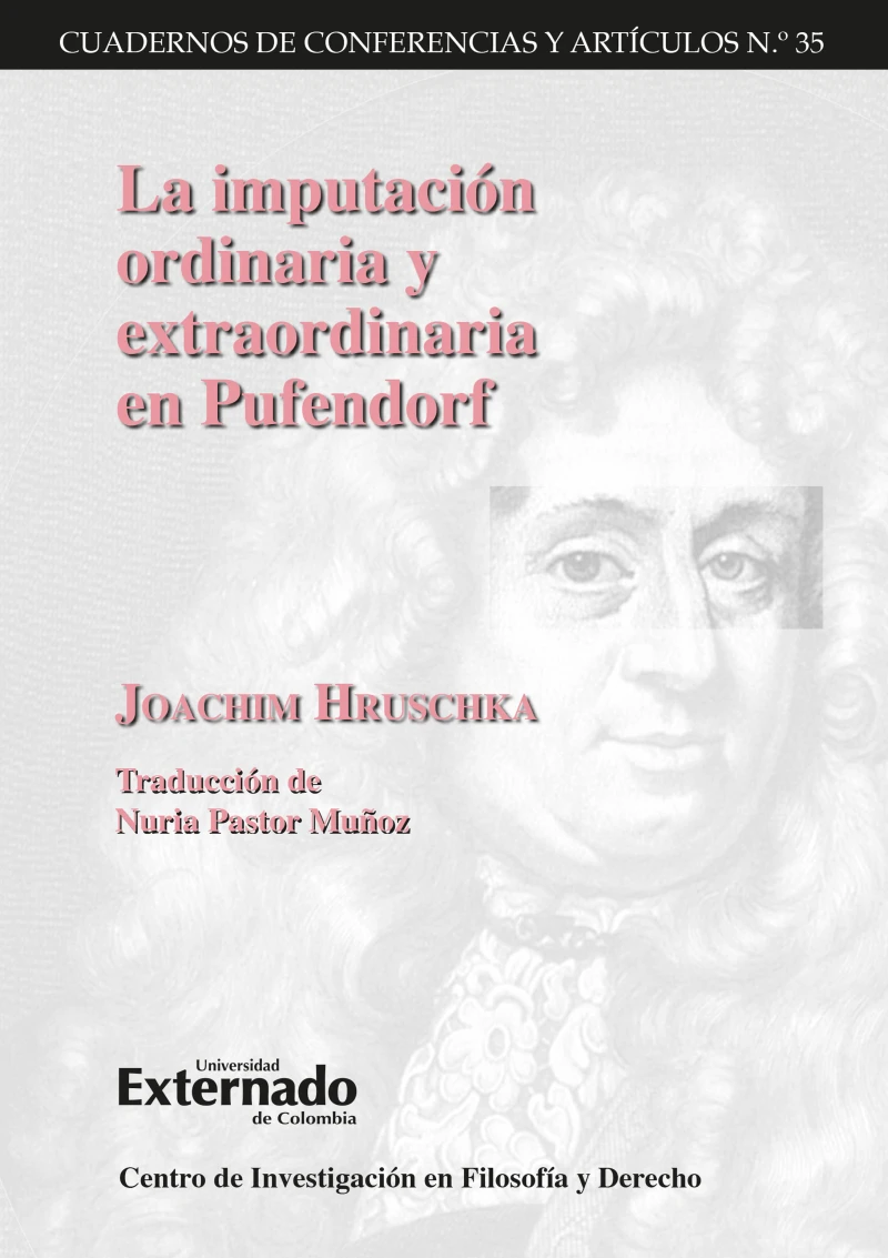 Portada: La imputación ordinaria y extraordinaria en Pufendorf