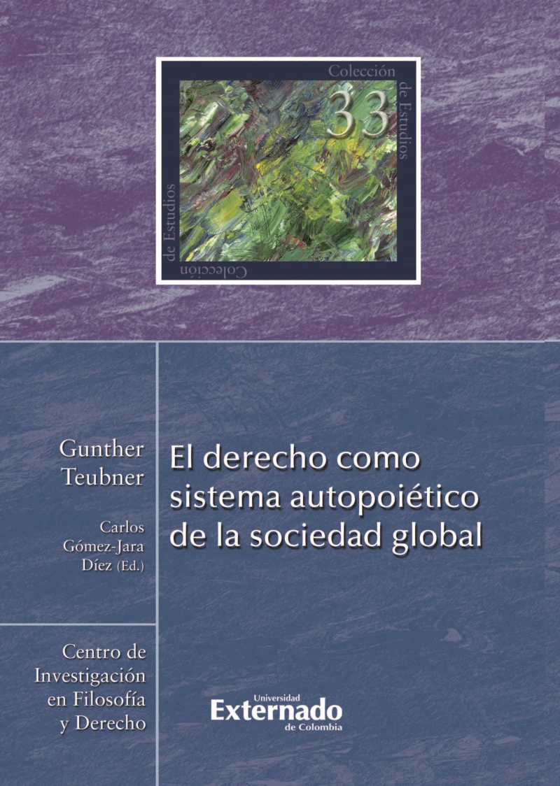 Portada: El derecho como sistema autopoiético de la sociedad global