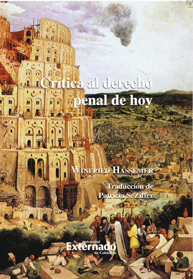 Portada: Crítica al derecho penal de hoy