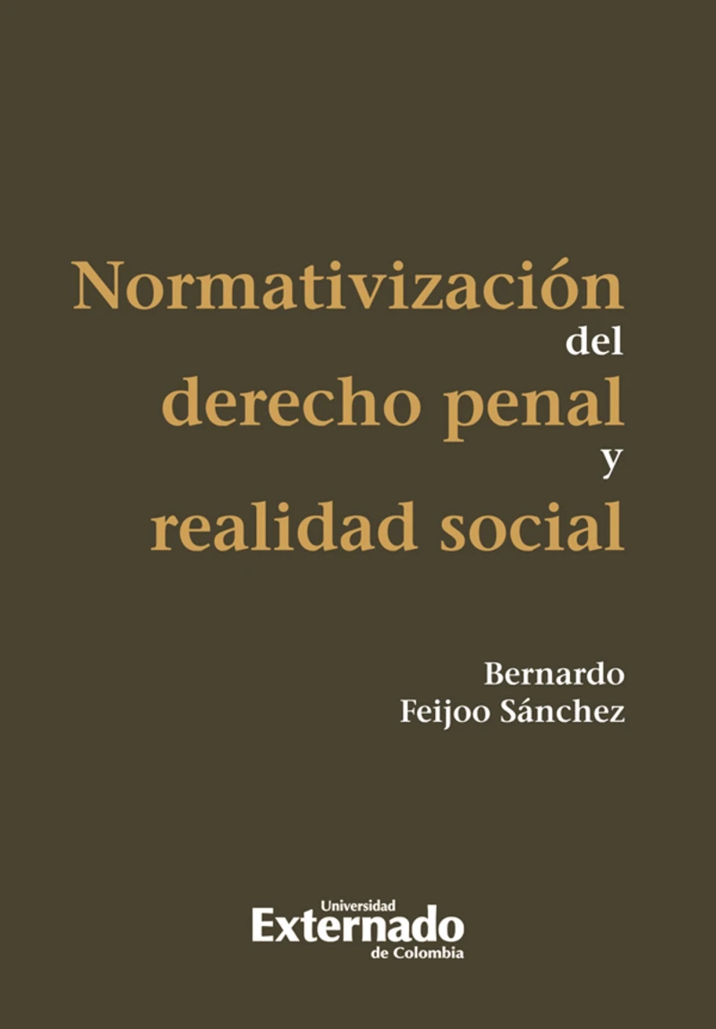 Portada: Normativización del derecho penal y realidad social