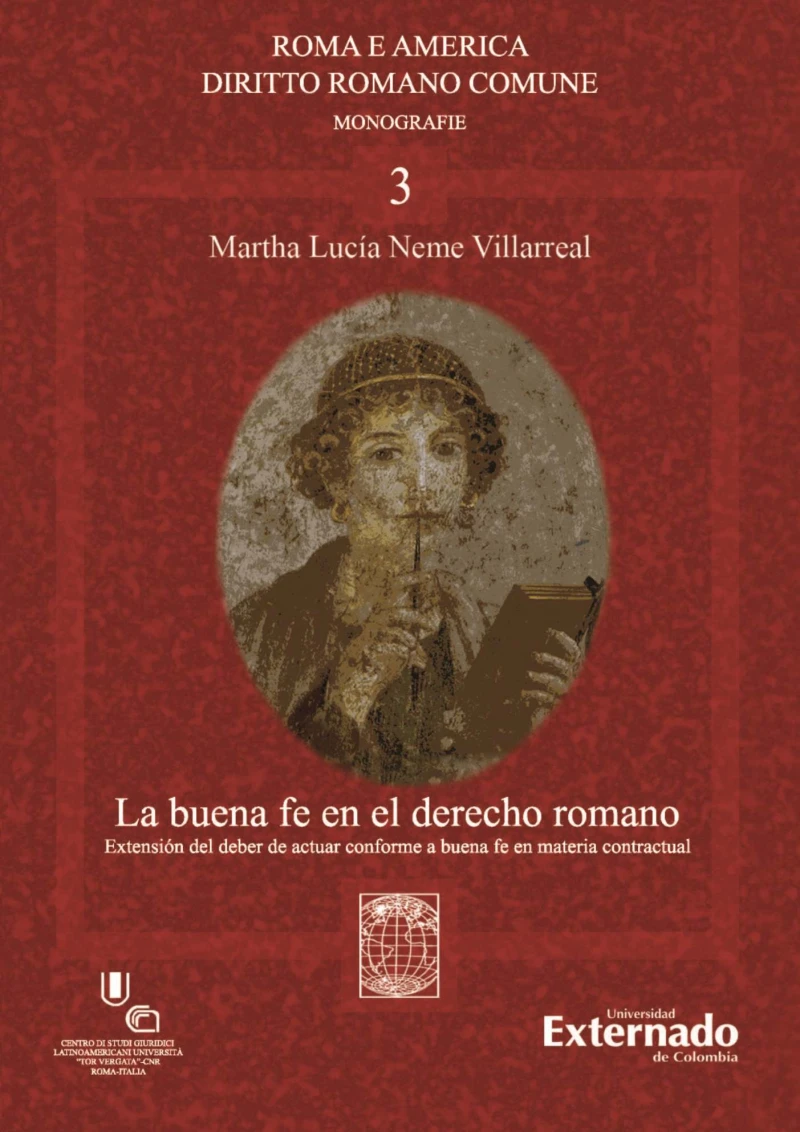 Portada: La buena fe en el derecho romano
