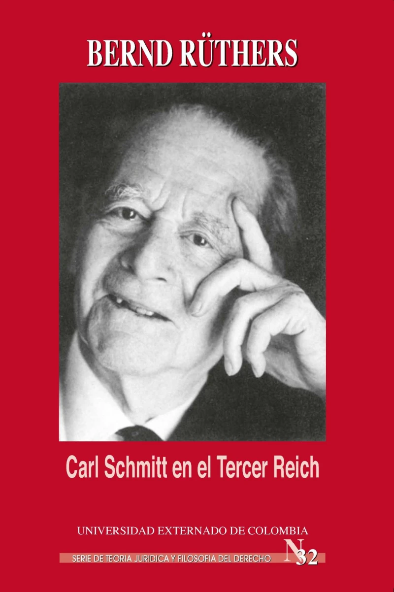 Portada: Carl Schmitt en el Tercer Reich