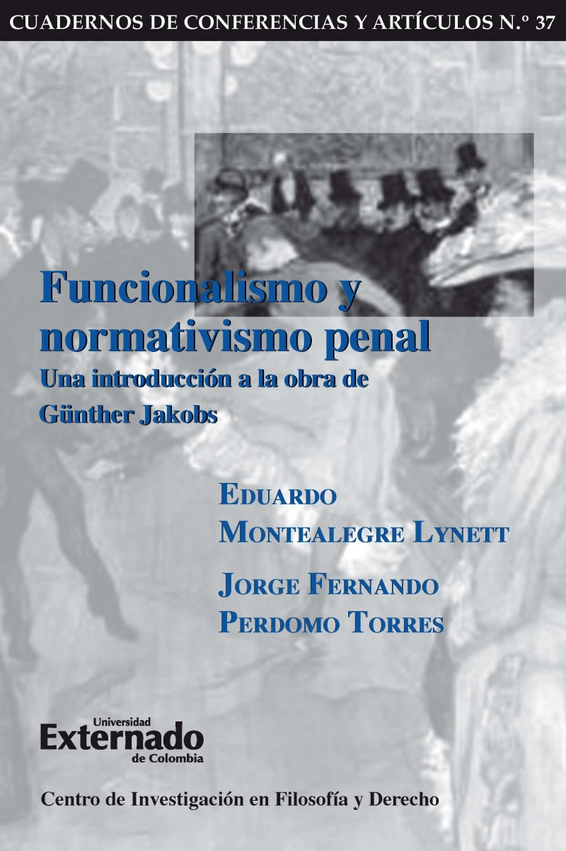 Portada: Funcionalismo y normativismo penal. Una introducción a la obra de Günther Jakobs