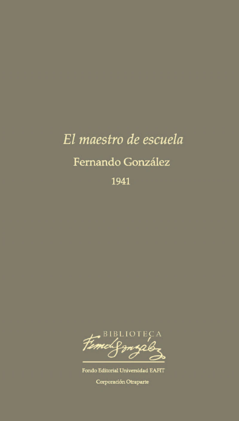 Portada: El maestro de escuela