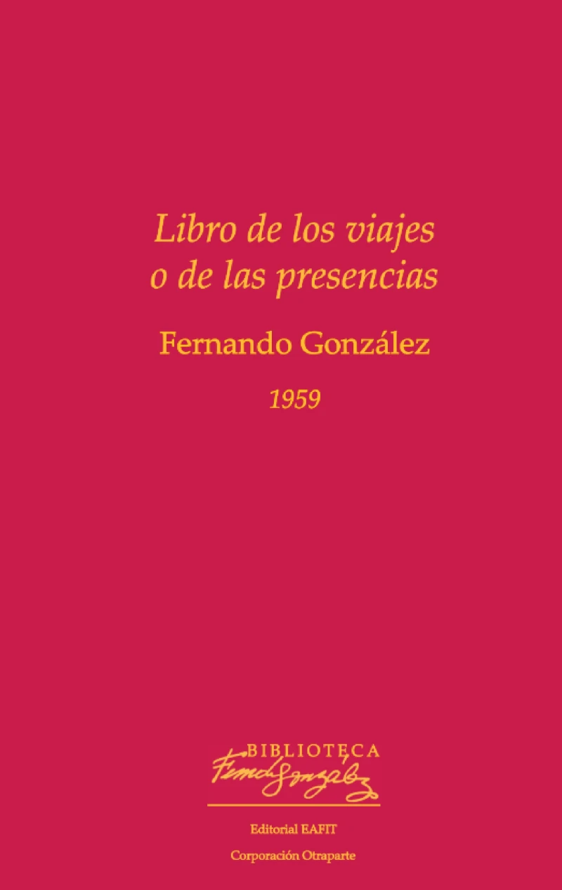 Portada: Libro de los viajes o de las presencias