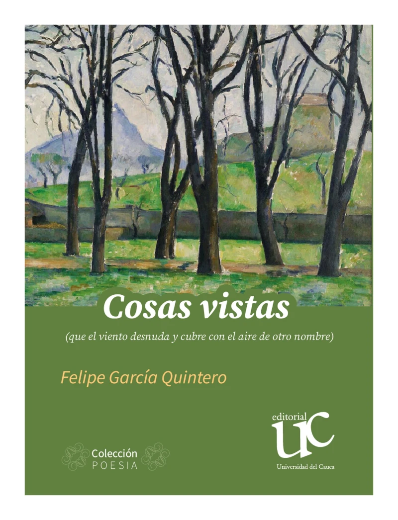 Portada: Cosas vistas (que el viento desnuda y cubre con el aire de otro nombre)