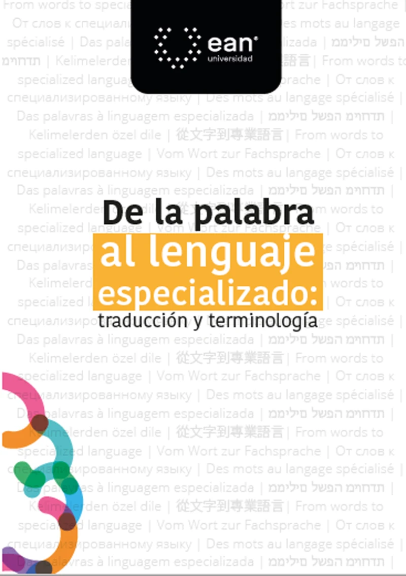 Portada: De la palabra al lenguaje especializado: traducción y terminología