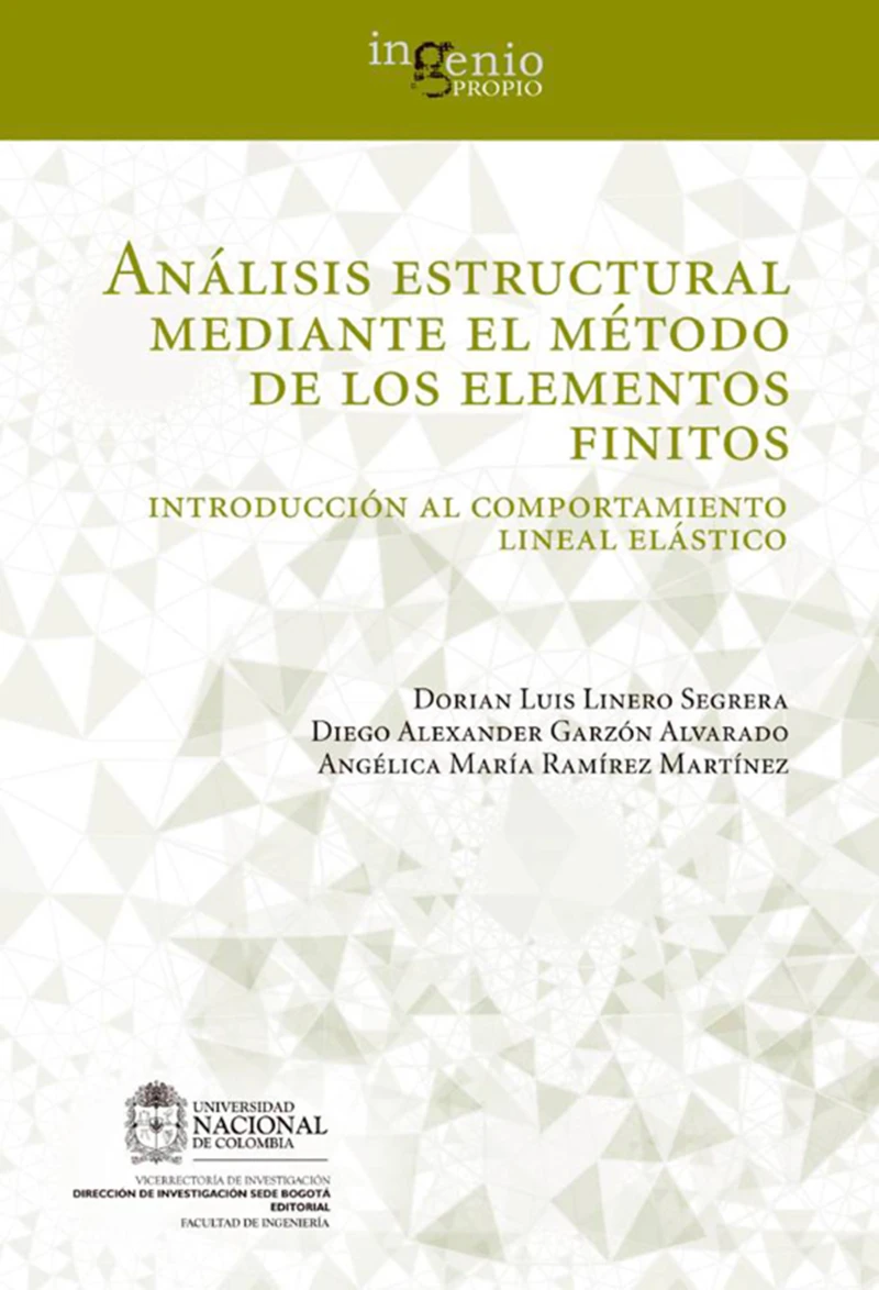 Portada: Análisis estructural mediante el método de los elementos finitos. Introducción al comportamiento lineal elástico