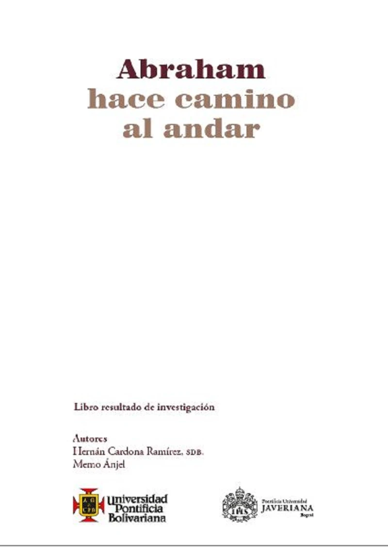 Portada: Abraham hace camino al andar