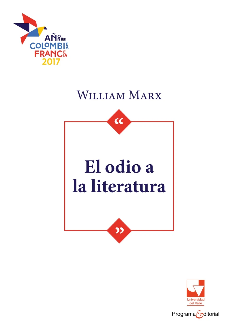 Portada: El odio a la literatura