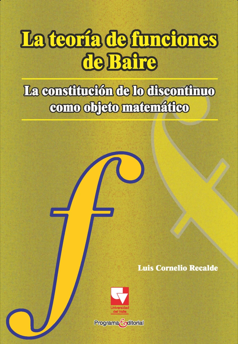 Portada: La teoría de funciones de Baire
