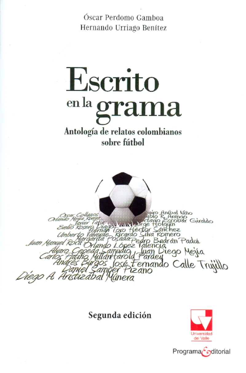 Portada: Escrito en la grama