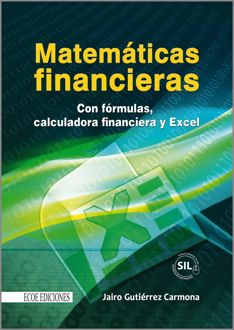 Portada: Matemáticas financieras con formulas, calculadora financiera y excel