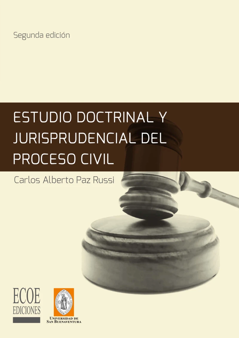 Portada: Estudio doctrinal y jurisprudencial del proceso civil - 2da edición