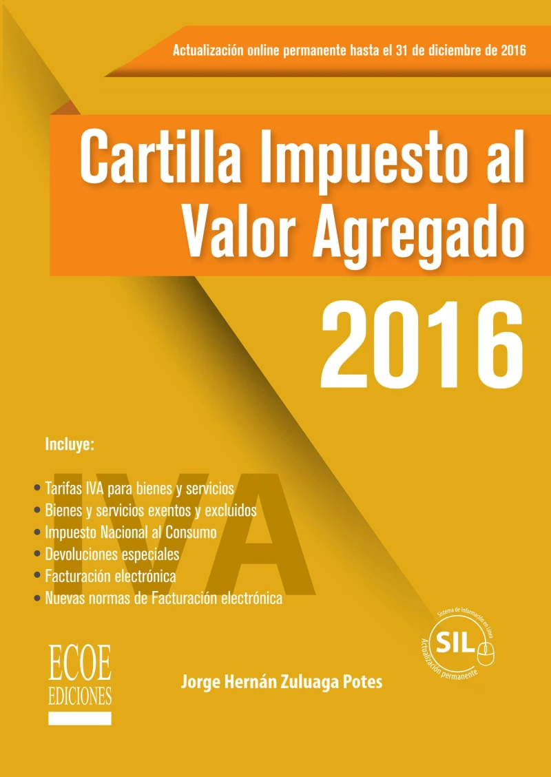 Portada: Cartilla impuesto al valor agregado 2016