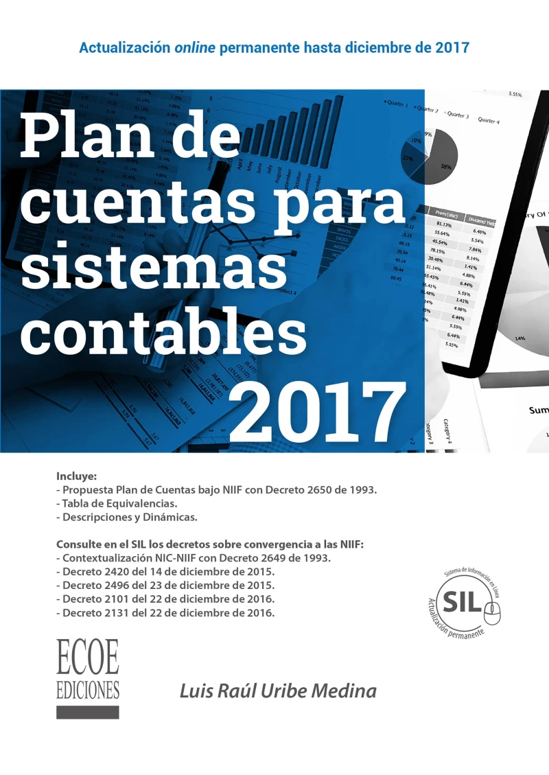 Portada: Plan de cuentas para sistemas contables 2017
