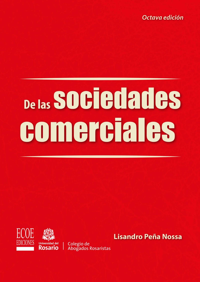 Portada: De las sociedades comerciales