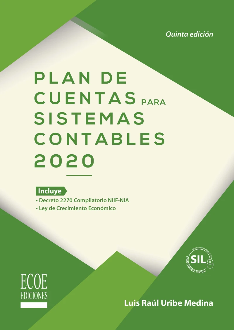 Portada: Plan de cuentas para sistemas contables 2020