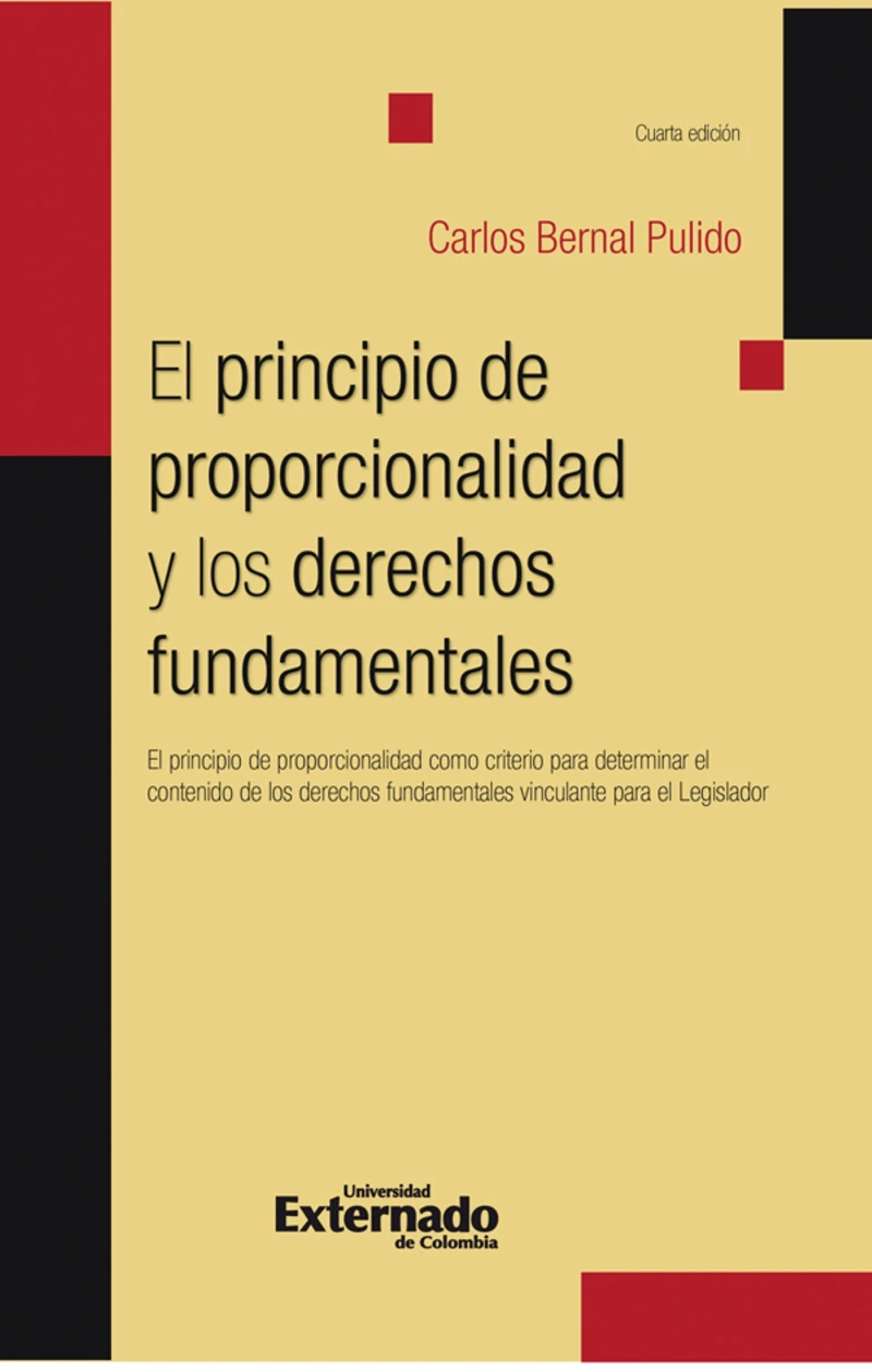 Portada: El principio de proporcionalidad y los derechos fundamentales