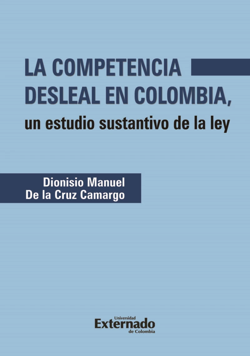 Portada: La competencia desleal en Colombia