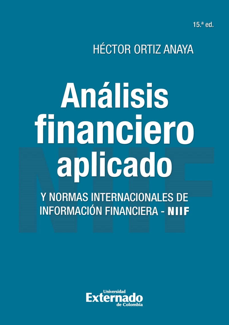 Portada: Análisis financiero aplicado y normas internacionales de información financiera - NIIF