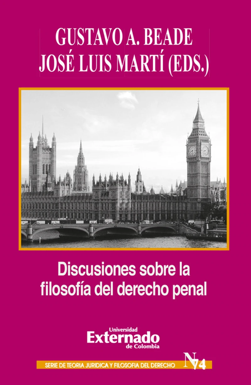 Portada: Discusiones sobre la filosofía del derecho penal