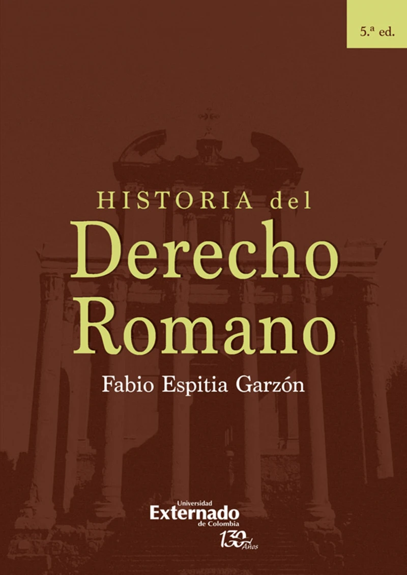 Portada: Historia del Derecho Romano