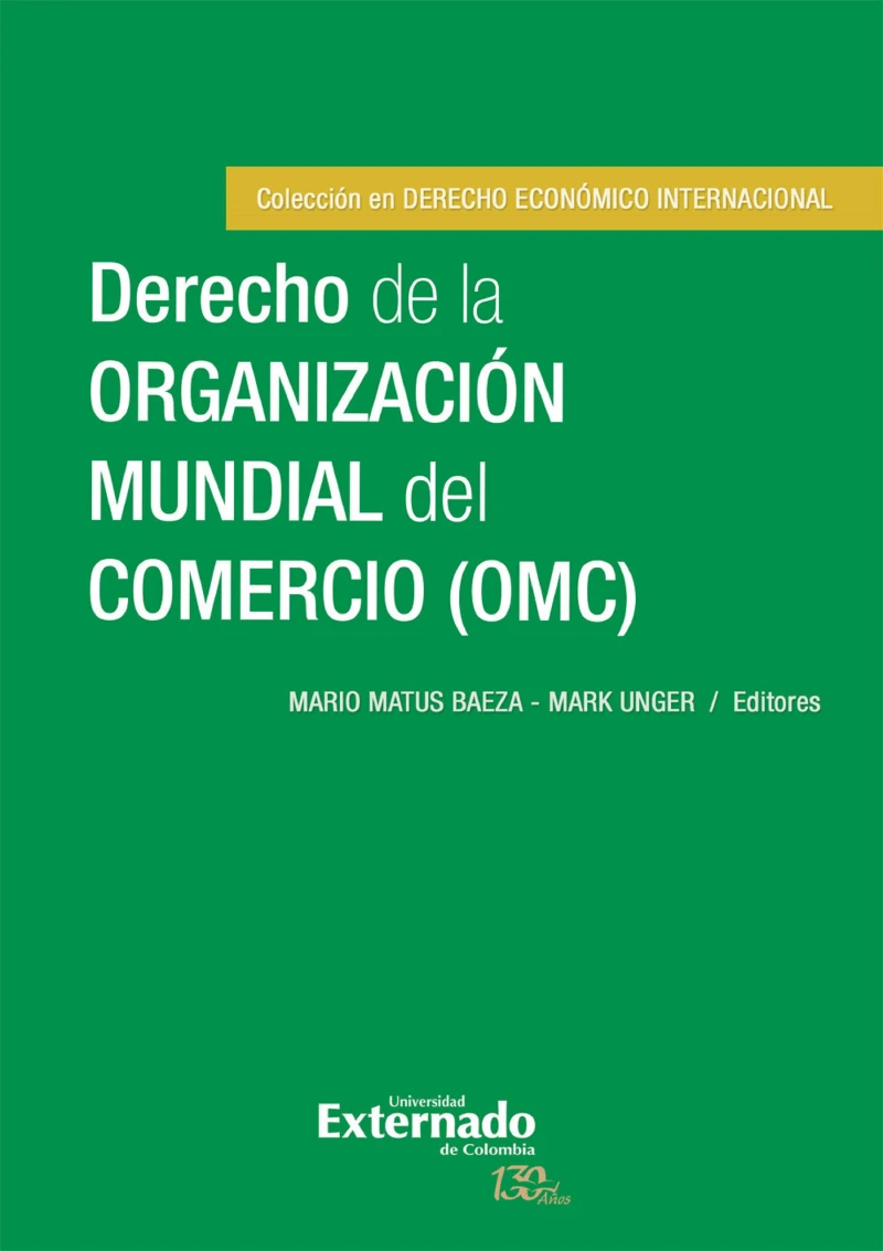 Portada: Derecho de la Organización Mundial del Comercio (OMC)