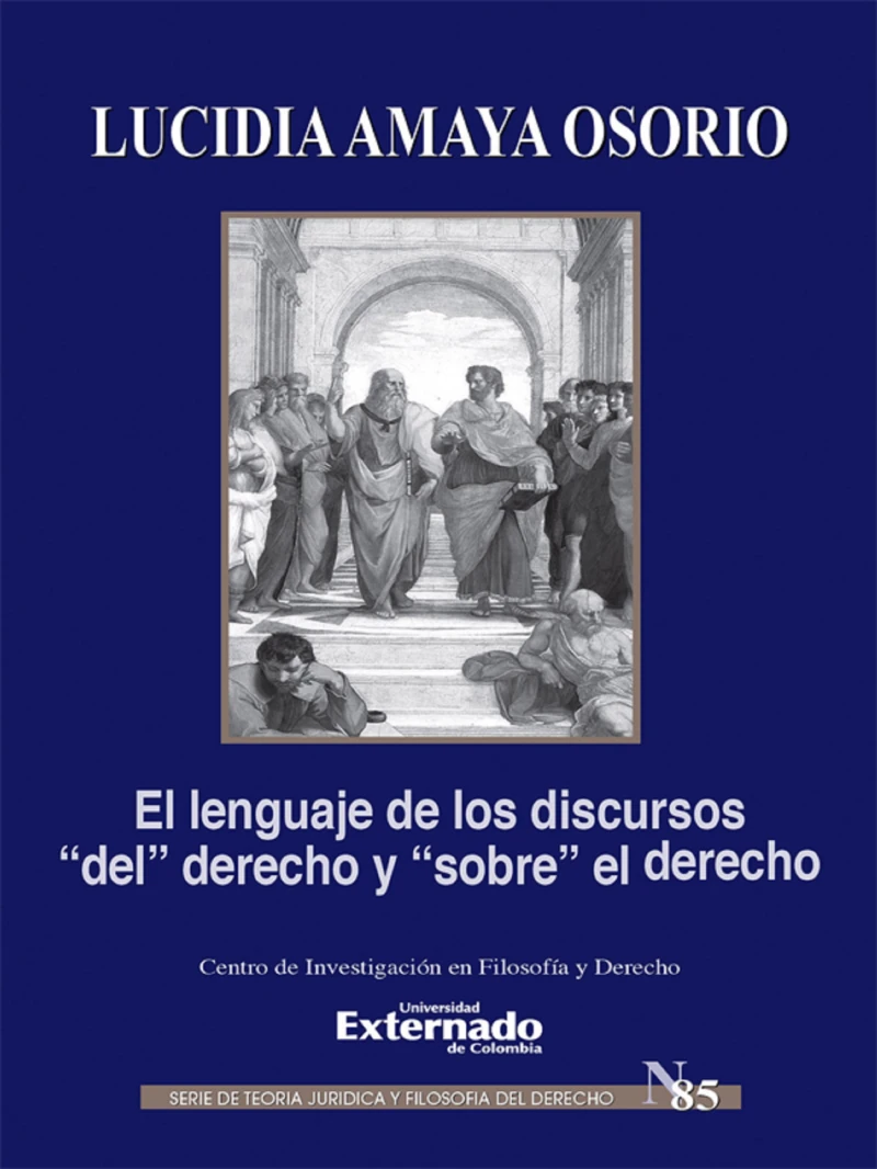 Portada: El lenguaje de los discursos "del" derecho y "sobre" el derecho