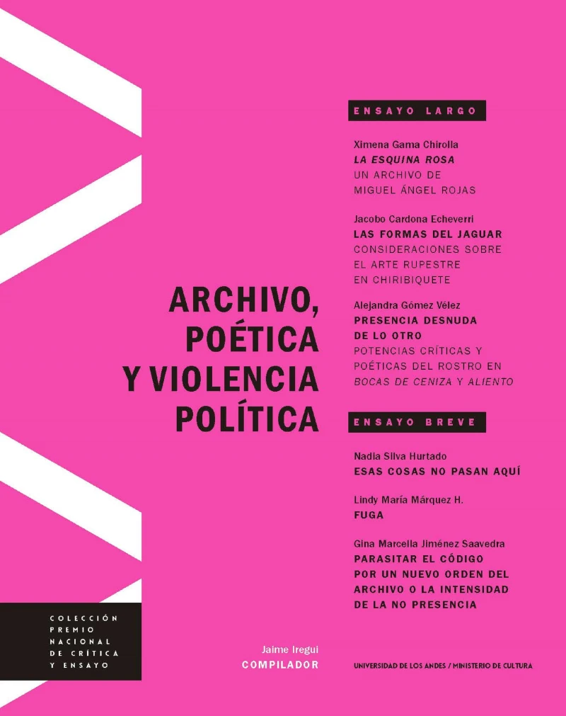 Portada: Archivo, poética y violencia política