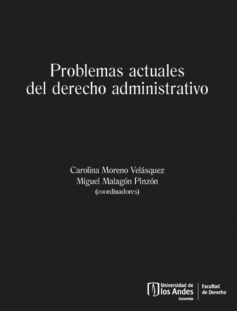Portada: Problemas actuales del derecho administrativo
