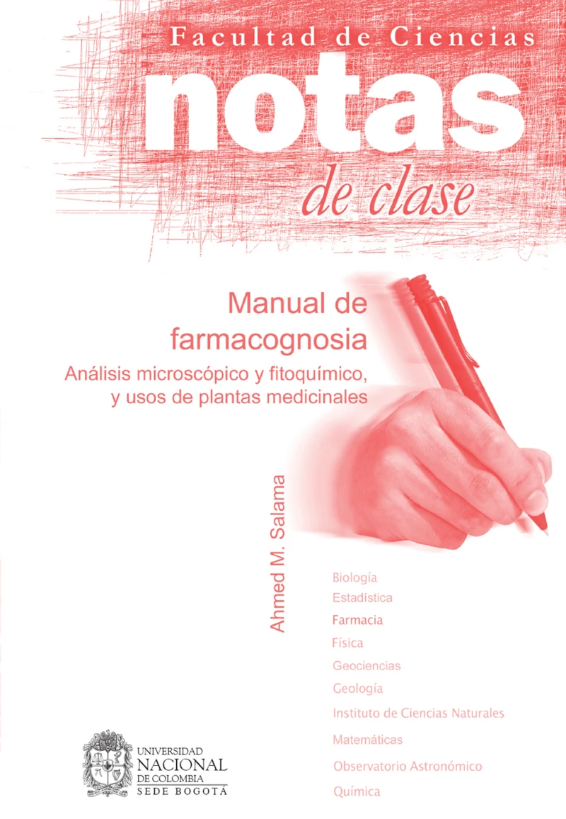 Portada: Notas de clase. Manual de farmacognosia