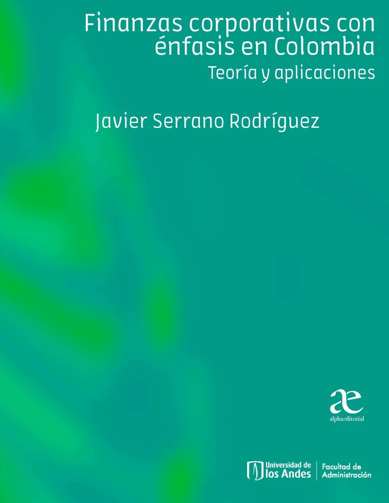 Portada: Finanzas corporativas con énfasis en Colombia.