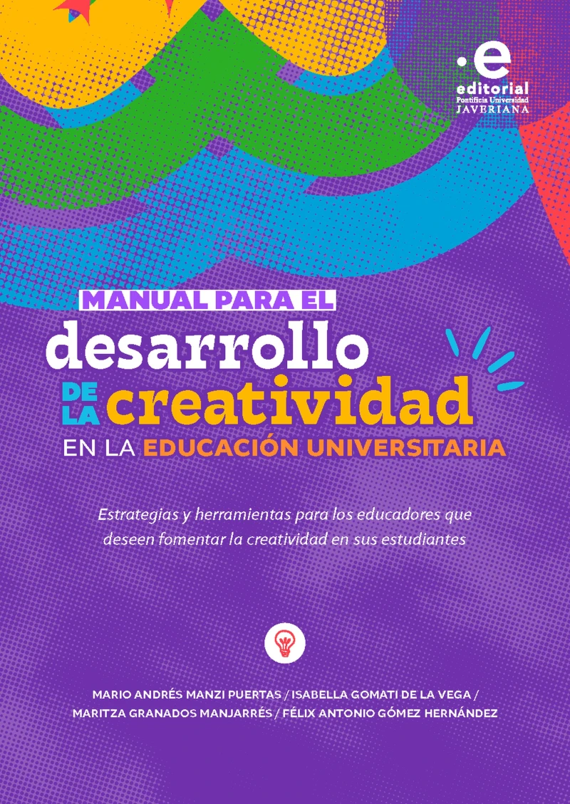Portada: Manual para el desarrollo de la creatividad en la educación universitaria