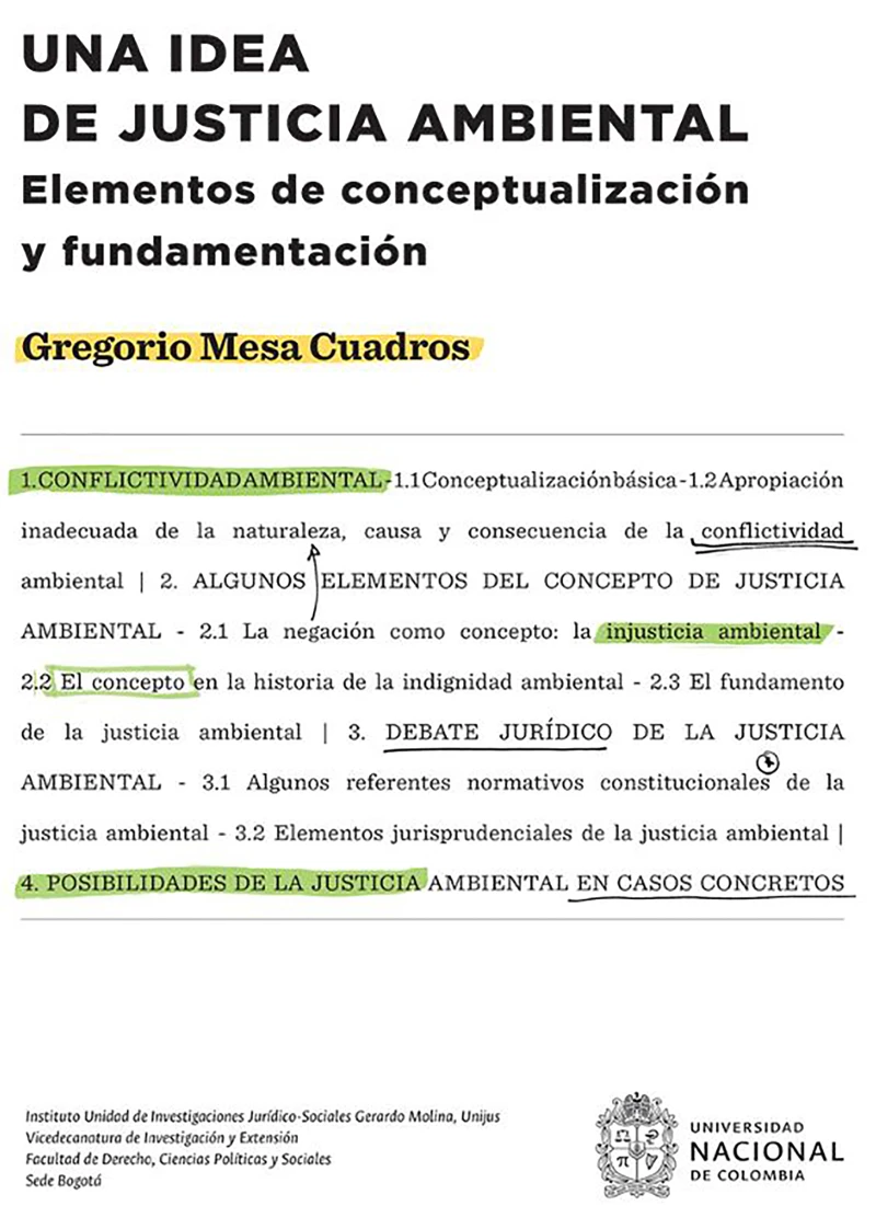 Portada: Una idea de justicia ambiental