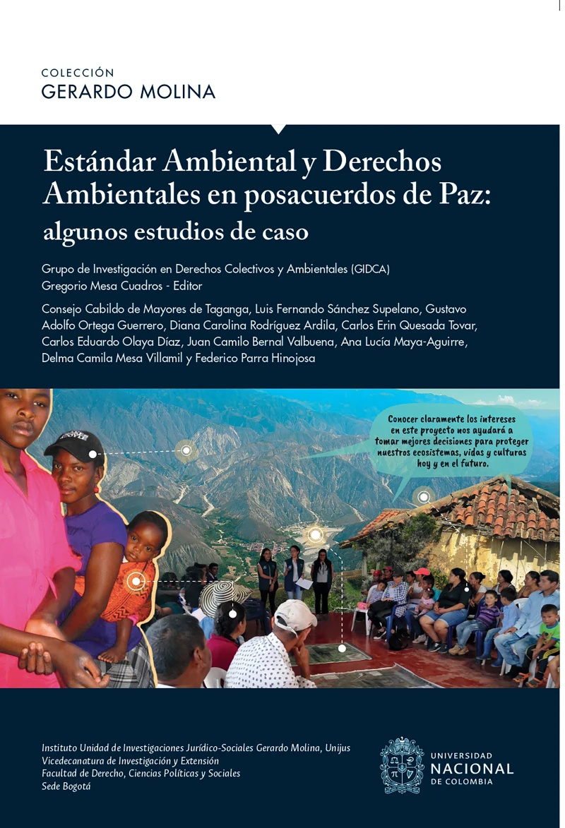 Portada: Estándar ambiental y derechos ambientales en posacuerdos de paz : algunos estudios de caso