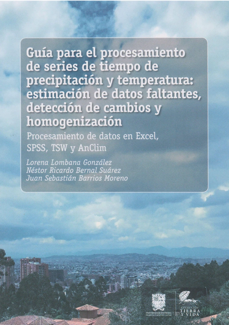 Portada: Guía para el procesamiento de series de tiempo de precipitación y temperatura