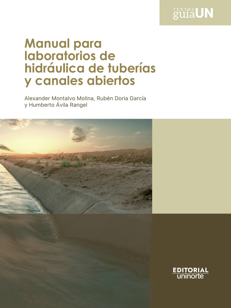 Portada: Manual para laboratorios de hidráulica de tuberías y canales abiertos