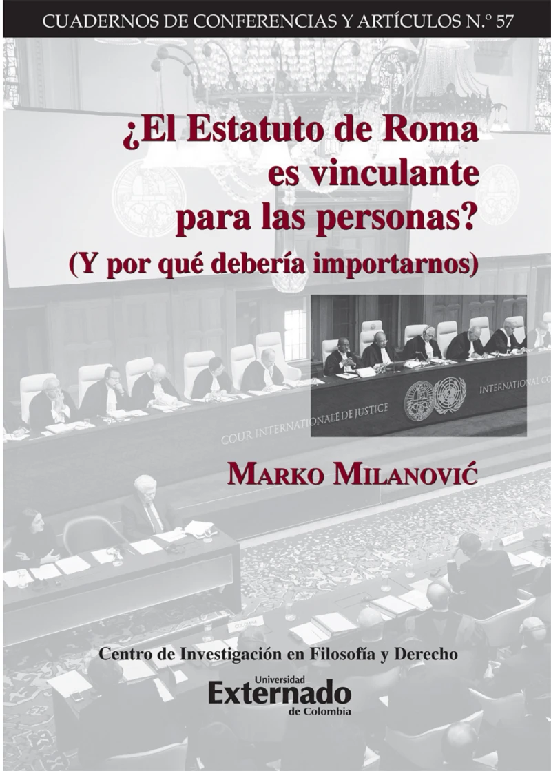 Portada: ¿El Estatuto de Roma es vinculante para las personas?