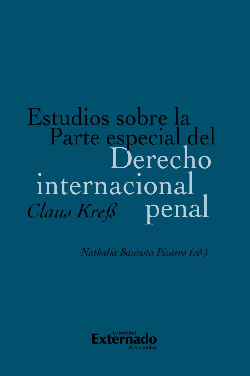 Portada: Estudios sobre la Parte especial del Derecho internacional penal