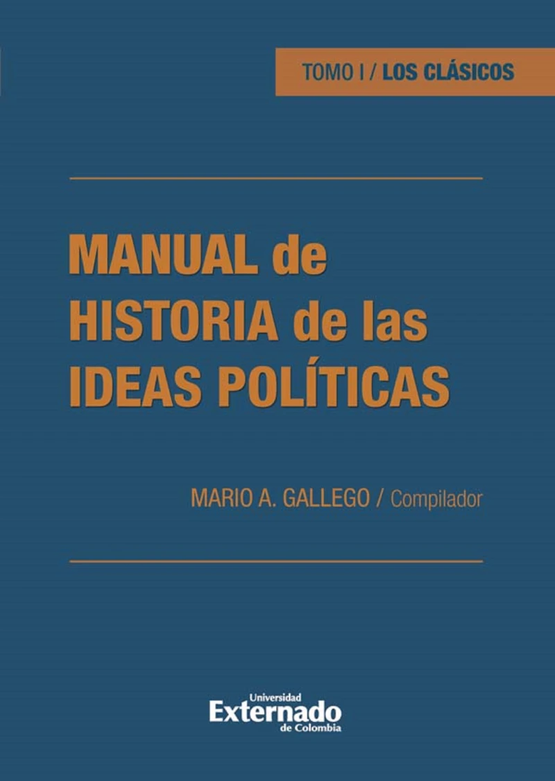 Portada: Manual de historia de las ideas políticas