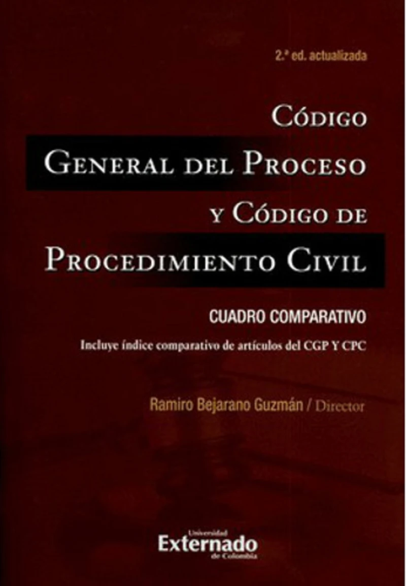 Portada: Código General del Proceso y Código de Procedimiento Civil: Cuadro comparativo