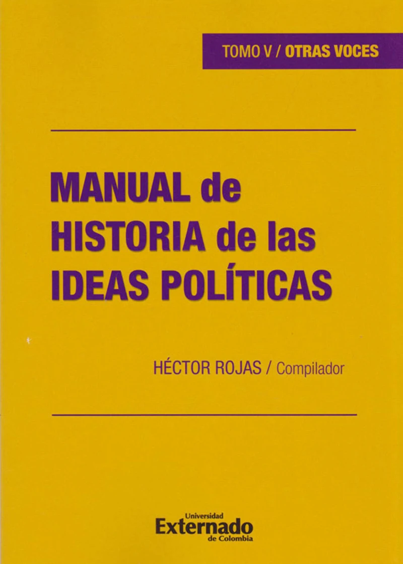 Portada: Manual de Historia de las Ideas Políticas, Tomo V / OTRAS VOCES