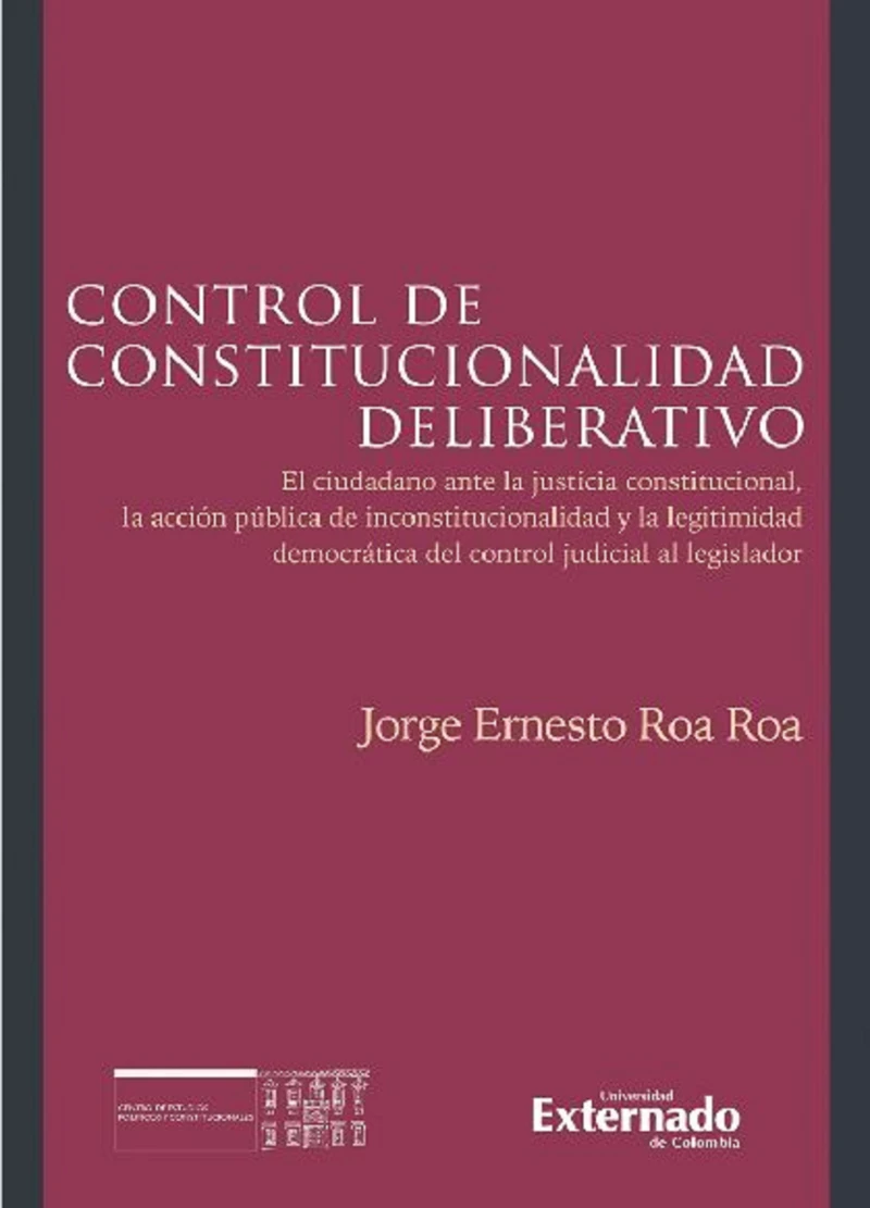 Portada: Control de constitucionalidad deliberativo