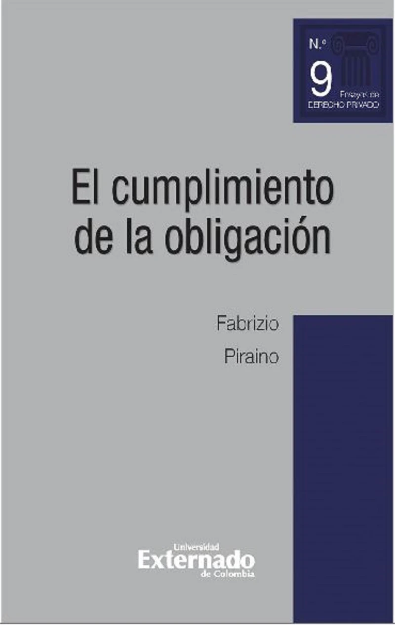 Portada: El cumplimiento de la obligación