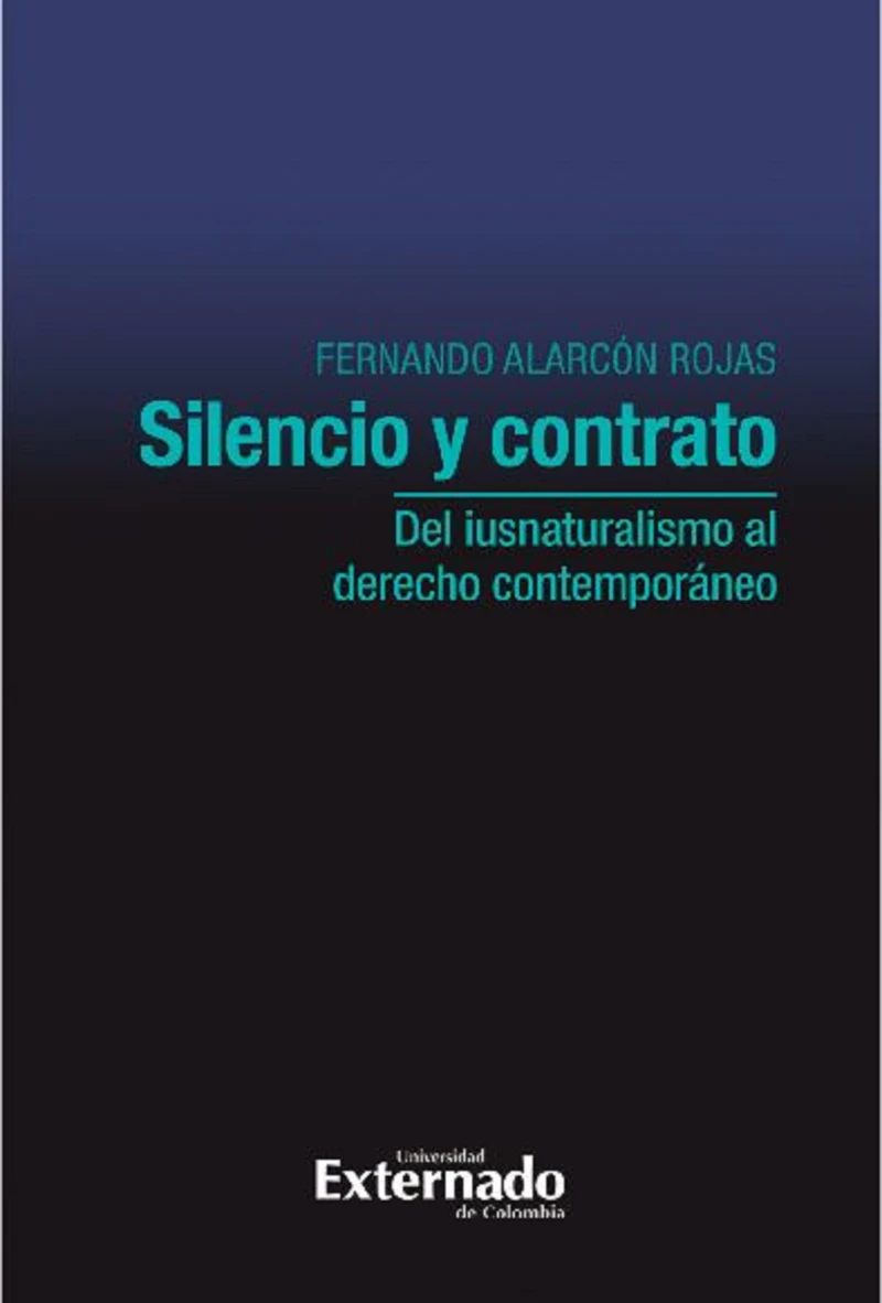 Portada: Silencio y contrato: del iusnaturalismo al derecho contemporáneo