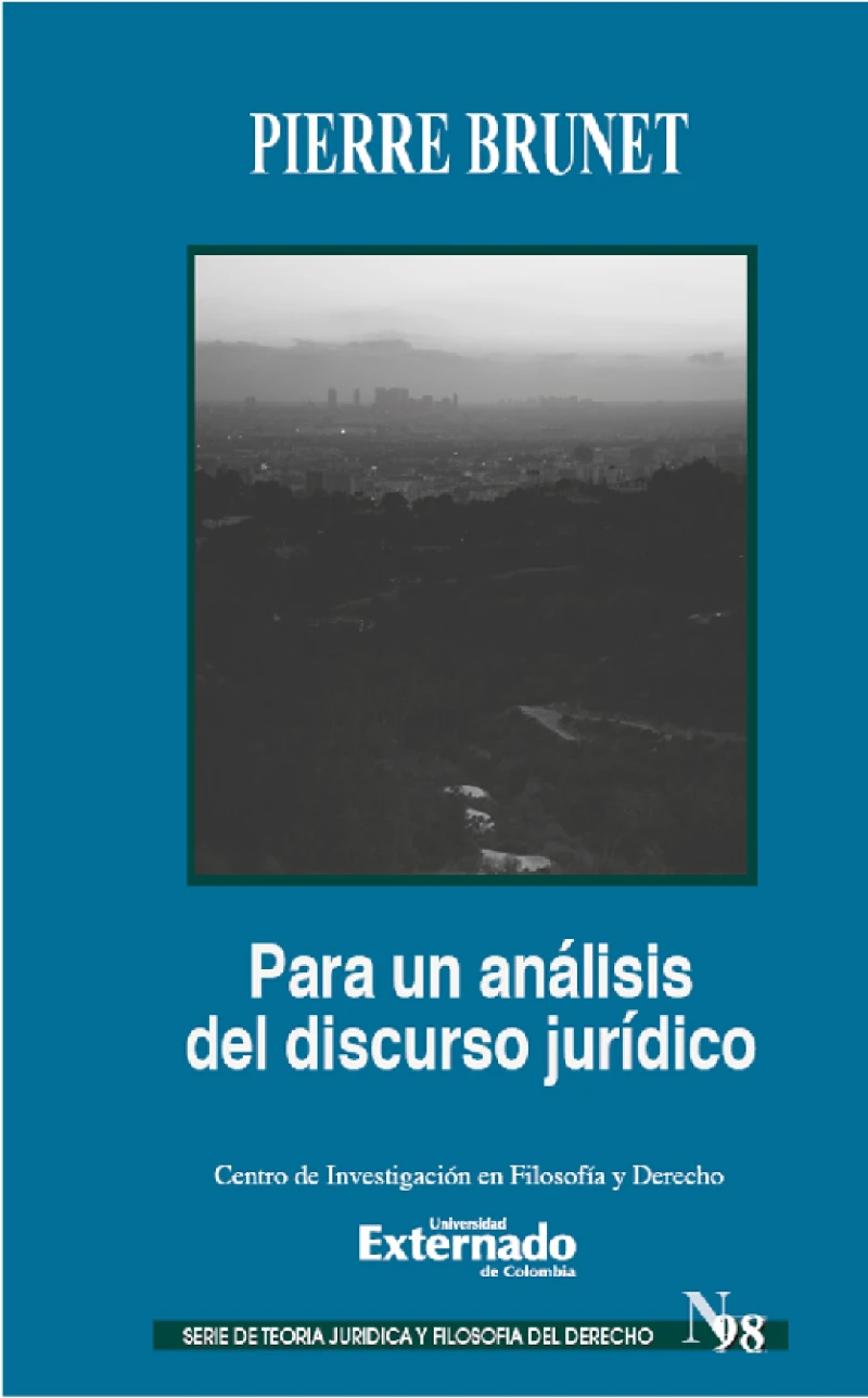 Portada: Para un análisis del discurso jurídico
