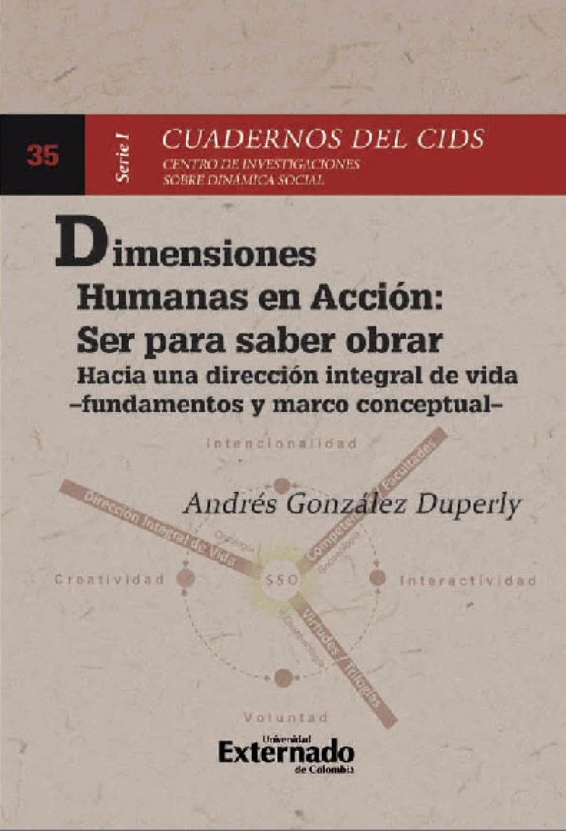 Portada: Dimensiones humanas en acción : Ser para saber obrar