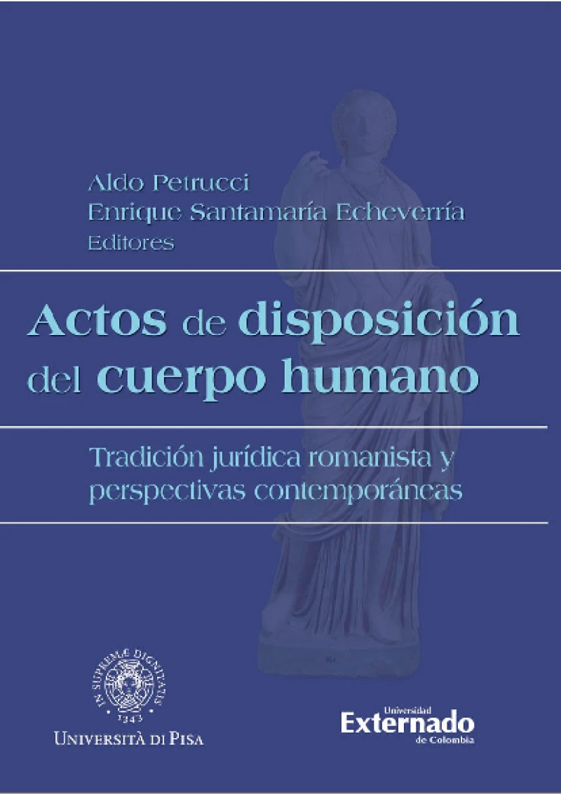 Portada: Actos de disposición del cuerpo humano