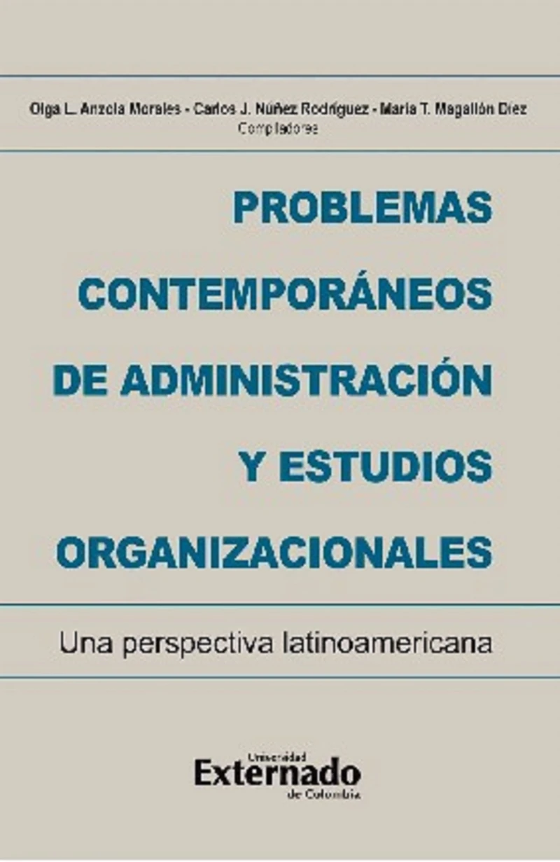 Portada: Problemas contemporáneos de administración y estudios organizacionales. Una perspectiva latinoamericana